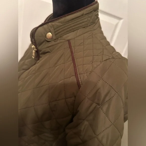 Love Tree Quilted Khaki Puffer Jacket - Picture 8 of 15